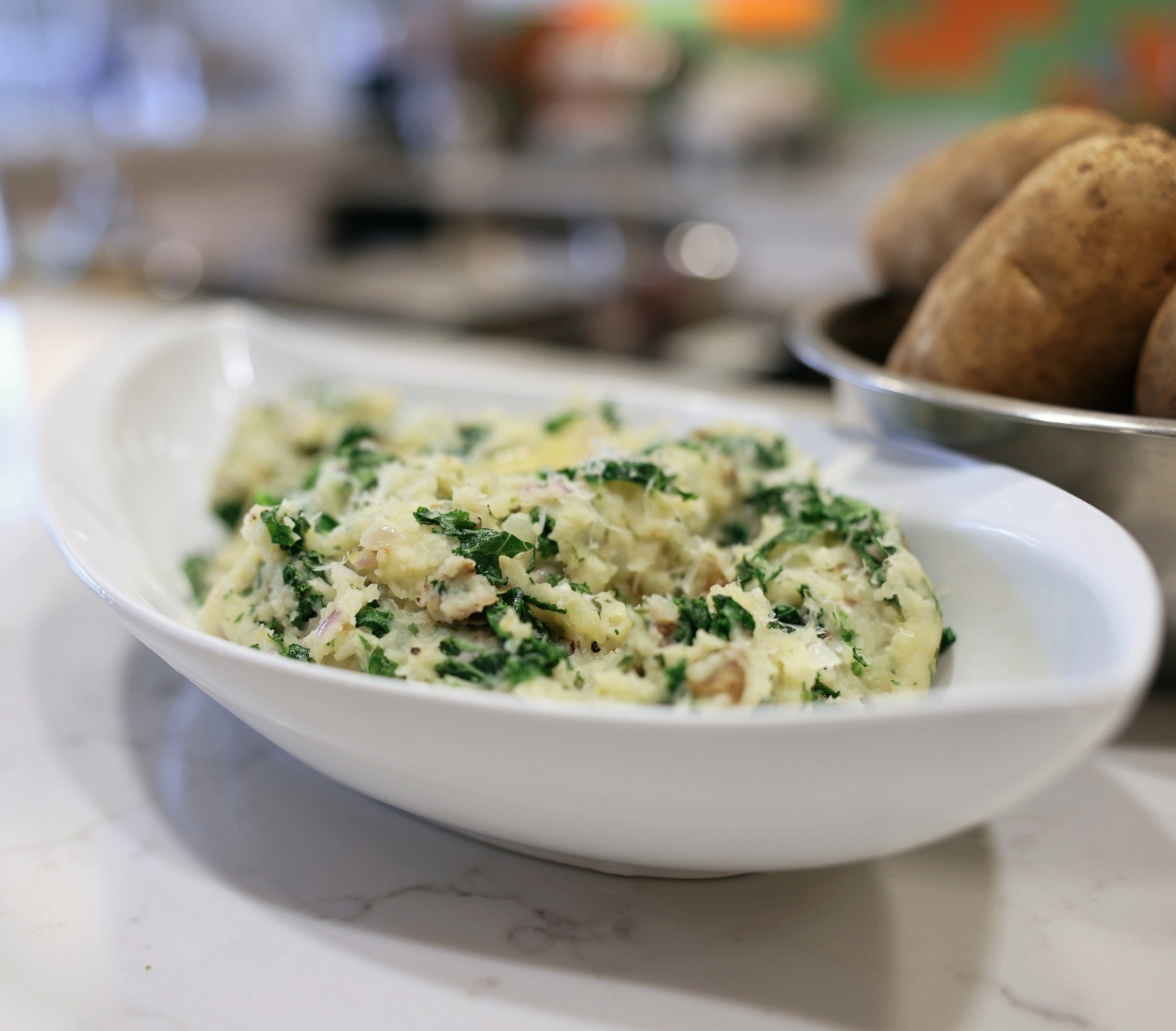 Colcannon Irish Mashed Potatoes with Kale Michigan Potatoes